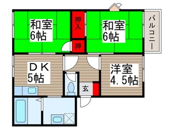 間取図 ハイムフレグランスⅡ