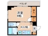 レジデンス関口 1Kの間取り