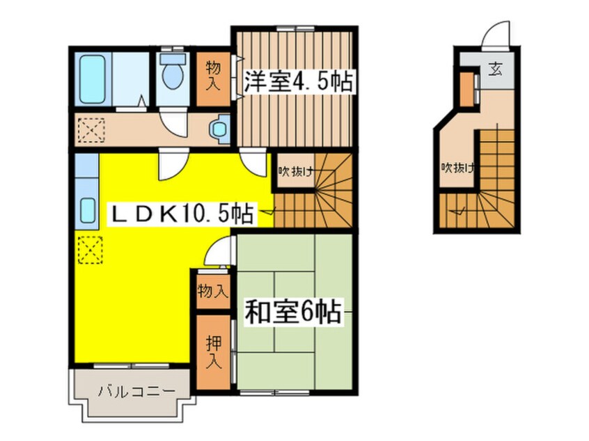 間取図 シェモア