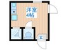 フェリススプリング 1Rの間取り