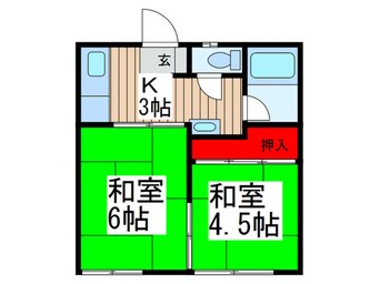 間取図 メゾンタイガー