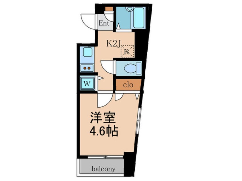 間取図 フォレシティ六本木（208）