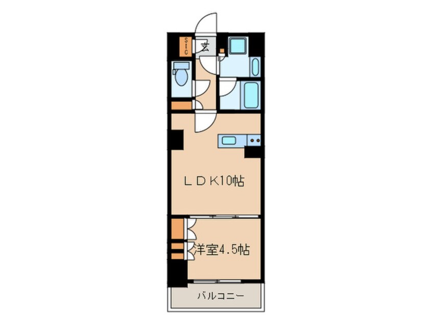 間取図 パークアクシス市谷左内町