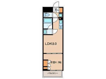 間取図 パークアクシス市谷左内町