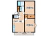 ＣＡＳＡ　ＭＩＡ 2DKの間取り