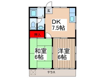 間取図 コ－ポ高井