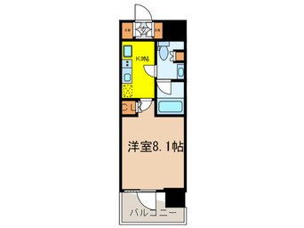 間取図 ﾗｲｵﾝｽﾞﾌｫｰｼｱ築地ｽﾃｰｼｮﾝ