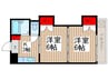 ペアーパレス 2Kの間取り