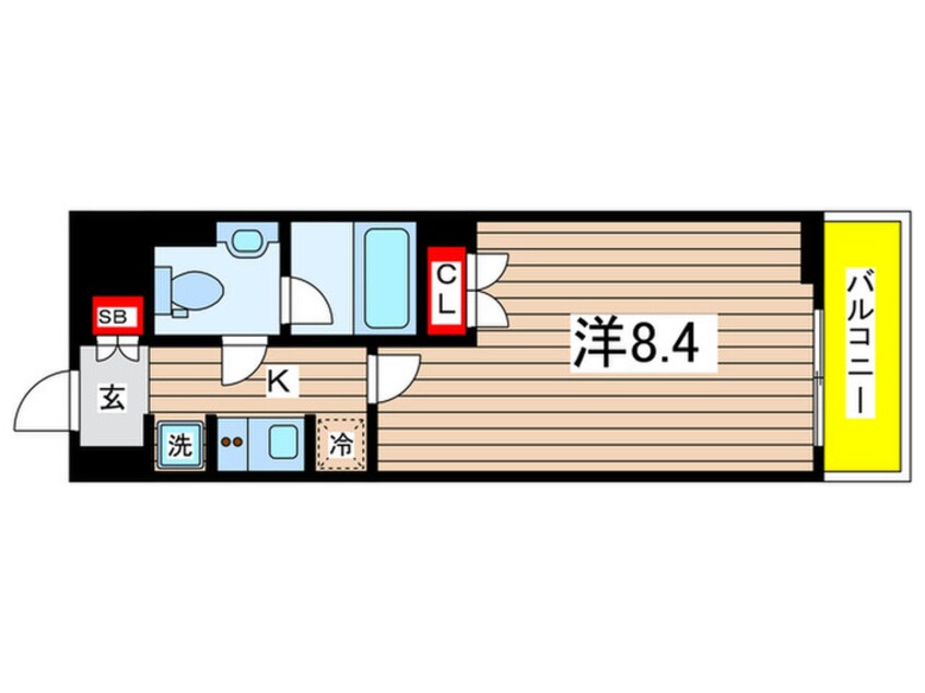 間取図 パ－クアクシス清澄白河