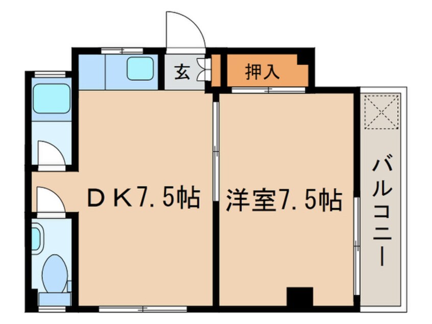 間取図 ハイツ恵比寿