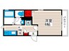 Ｍａｇｎｏｌｉａ 1Kの間取り