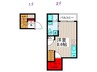 フルール谷在家Ⅰ 1Rの間取り