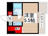 ラレーブ津田沼Ⅳ 1Rの間取り