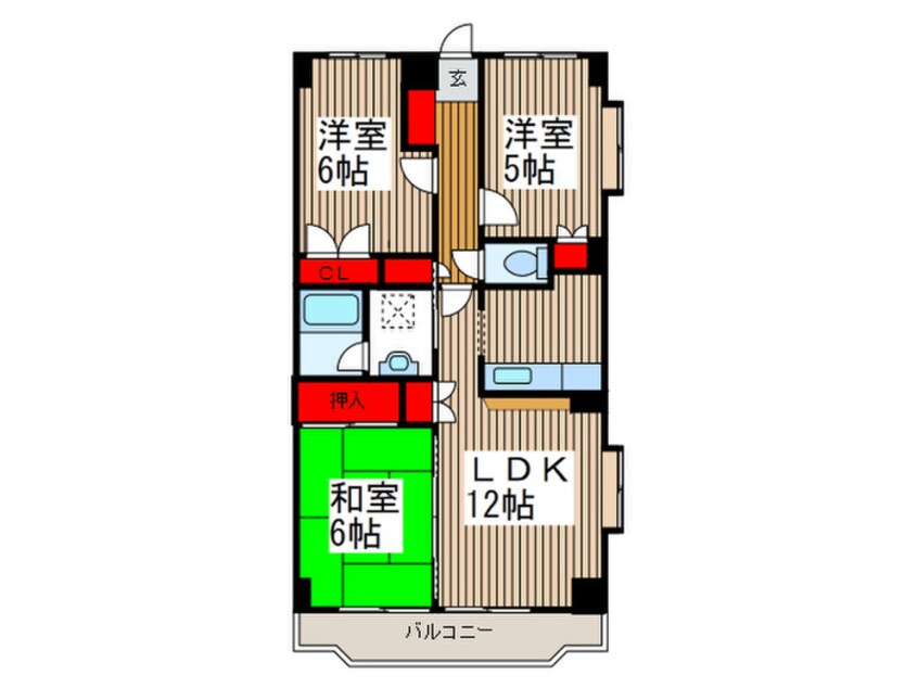 間取図 サンジェルマン　２