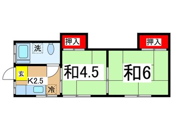 間取図 グリ－ンコ－ポ