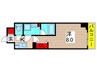 ユリカロゼ五反野Ⅱ（303） 1Kの間取り