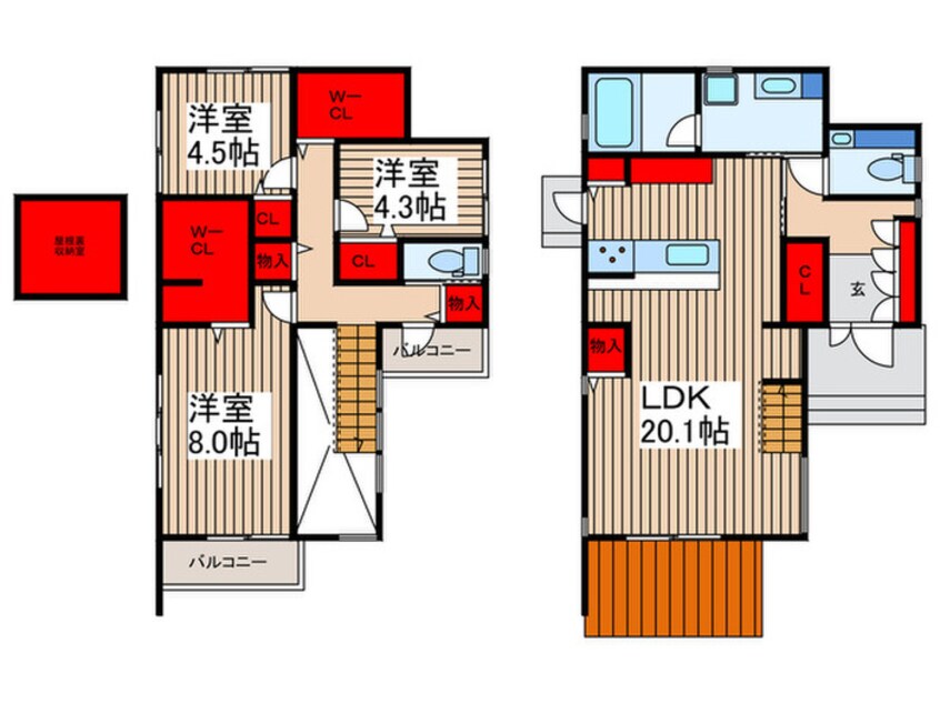 間取図 美園3丁目戸建