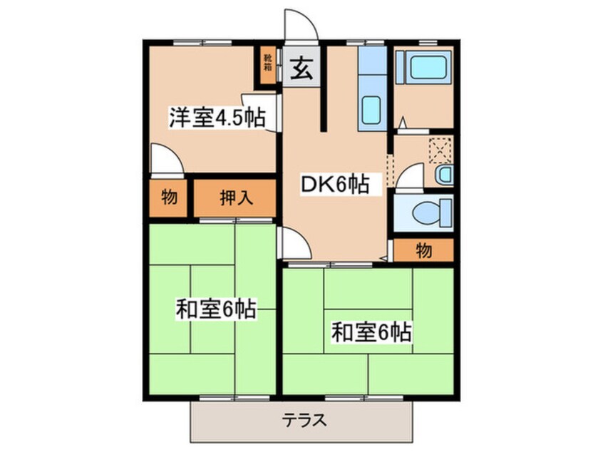 間取図 ファミ－ル座間