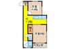 智山マンション 2Kの間取り
