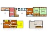 吉岡ビル弐番館 5DK+Sの間取り