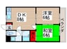 ルミエール石崎Ｃ 2DKの間取り