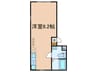 コルク新板橋 1Rの間取り