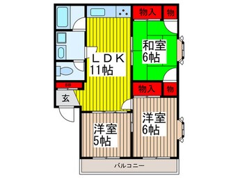 間取図 ハイツ萠(のぞみ)