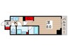 ユリカロゼ五反野Ⅱ（304） 1Kの間取り