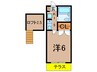 アメニティ誉田 1Kの間取り