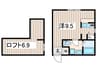 プリマガ－デン弐番館 1Rの間取り