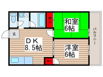 間取図 第三宮崎ハイツ