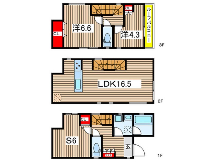 間取図 Kolet稲田堤西