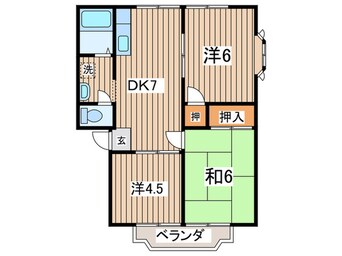 間取図 パシフィックガ－デン