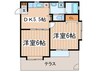 フォレスト深大寺C号館（02） 2DKの間取り