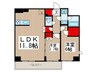 コンフォリア台東根岸 2LDKの間取り