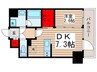 コンフォリア台東根岸 1DKの間取り