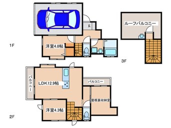 間取図 THE Garage鵠沼Base