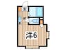 サンクレスト 1Kの間取り