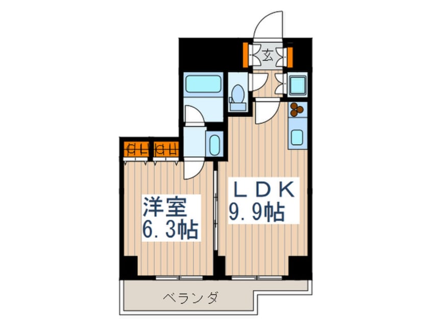 間取図 エスティメゾン中野