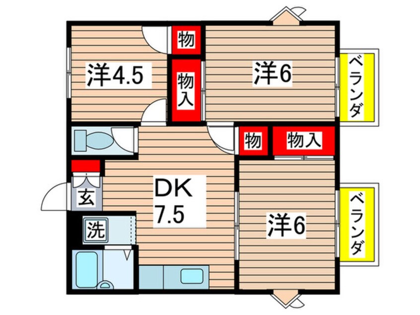 間取図 シティハイツ都