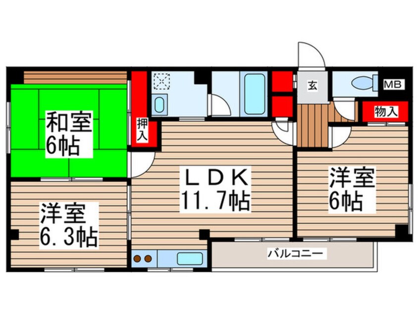 間取図 メゾングレイス