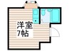 テクノ西新井 1Rの間取り