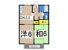 メゾンナナ 2DKの間取り