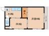 岡部荘 2Kの間取り