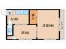 岡部荘 2Kの間取り