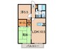 セガ壱番館 2LDKの間取り
