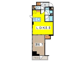 間取図 ｻﾞ･ﾊﾟｰｸﾊﾋﾞｵ日本橋箱崎町