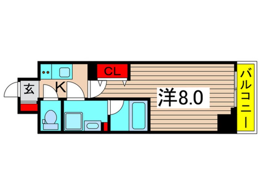 間取図 ユリカロゼ五反野Ⅱ（404）