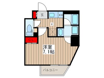 間取図 シェフルール新御徒町Ⅰ