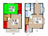 サニーハウス 2LDKの間取り